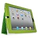 MiniSuit Apple iPad 2 case leather case cover with built-in stand, compatible for iPad 2 / 2nd Gen + screen protector + MiniSuit Microfiber LCD keychain
