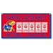 Kansas Jayhawks 2008 NCAA Men's Basketball National Champions Red 36x18 5 Time Champ Banner