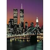 (72x100) Henri Silberman New York City Brooklyn Bridge Sunset Huge Wall Mural Art Print Poster