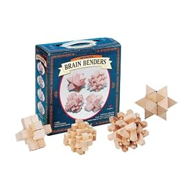 Wood Brain Benders (4 Puzzles)