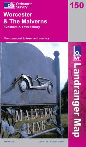 Worcester and the Malverns, Evesham and Tewkesbury (Landranger Maps) (OS Landranger Map)