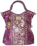 Ed Hardy Mailis Grande Fold-Over Tote,Purple,one size Reviews Ed Hardy Mailis Grande Fold-Over Tote,Purple,one size Reviews