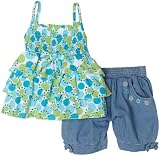 Little Lass Girls 2-6x Dot Ruffle 2 Piece Short Set