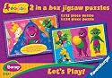 Ravensburger Puzzle 2 in a Box 12 and 24 Pieces Barney Lets Play