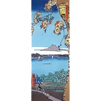 《絵てぬぐい》隅田川水神の森