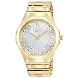 Citizen Men's BM6032-95A Eco-Drive Flexible Band Gold-Tone Stainless Steel Watch