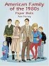 American Family of the 1980s Paper Dolls