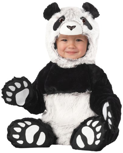 California Costumes Panda Infant Jumpsuit, Black/White, 12-18