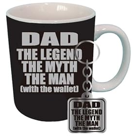 Gift House International - Tasse et porte-cl�s "Dad the Legend" (Import Grande Bretagne)