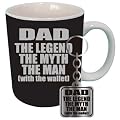 Gift House International Dad the Legend Mug and Keyring Set