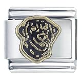Black Labrador Pugster Italian Charm Bracelet