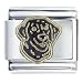 labrador17 - Black Labrador Italian Charm Bracelet