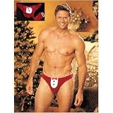 1st Fantasies BLACK/WHITE Mens Stretch Velvet Tuxedo Thong