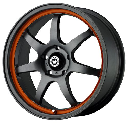 Konig Forward Matte Gret with Orange Stripe - 16 x 7 Inch Wheel