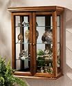 Country Tuscan Style Hardwood Wall Curio