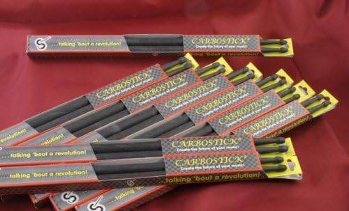 Carbosticks, Carbon Fiber Drumsticks, 5ACTLR, Large Tip, Light Weight, Red, Jazz &amp; Pop - 6 PAIRS