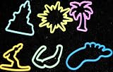 Surfs Up Silicone Rubber Bands Bracelets 12/pk Surfs Up Silicone Rubber Bands Bracelets 12/pk