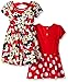 Disney Baby-Girls Minnie Mouse Rock The Dots Dresses, Red, 0-3 Months (Pack of 2)