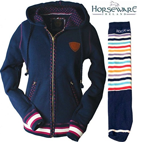 horseware ireland ホースウェア 社 レディース エイダ 裏起毛 パーカー& ソックス 2点セット 靴下 乗馬 乗馬服 乗馬ウェア 乗馬用品 スポーツ ブランド おしゃれ [並行輸入品]