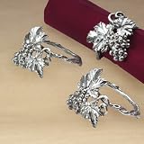 Arthur Court Grape Napkin Rings, Set of 4 by Arthur Court Designs