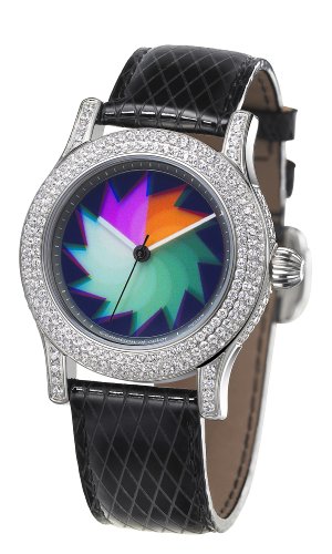 Rainbow e-motion of color Damen-Armbanduhr Extravaganza saw AnalogAutomatik Leder EX44-LB- Preisvergleich