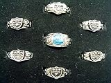 Japanese Anime Katekyo Hitman Reborn Cosplay Costume Accessories - Set of Seven Rings and Necklace