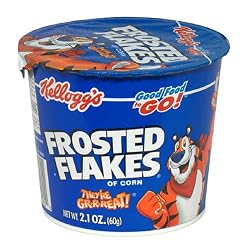 Kellogg's Frosted Flakes Cereal Cups, 2.1-Ounce Cups (Pack of 60)