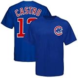 Majestic Chicago Cubs #13 Starlin Castro Youth Royal Blue Player T-shirt