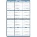 House of Doolittle Laminated Poster Style Reversible/Erasable Calendar, 24 x 37