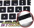 MAC SPANISH KEYBOARD STICKERS ON BLACK BACKGROUND