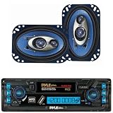 Pyle Vehicle Radio Player and Speaker Package for Home, Studio, Car, Van, Truck,...