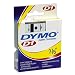 DYMO Labeling Tape, D1, Split Back, Adhesive, Easy Peel, 3/8"x23', Black on Clear