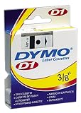 DYMO Clear Tape w Black Printing, 3/8in x 23ft, D1 Style Cartridge