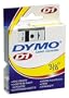 DYMO Labeling Tape, D1, Split Back, Adhesive, Easy Peel, 3/8"x23', Black on Clear
