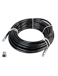 Lawn & Patio: Sewer Jetter Kit 1/4" NPT x 100 Hose & 5.5 Orifice Button Nose Nozzle 4000 PSI - Schieffer Co.