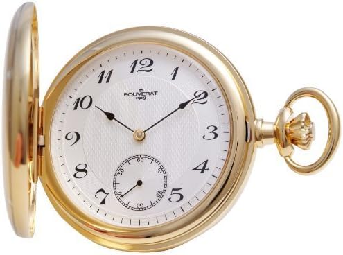 Bouverat Men's mechanical Pocket Watch with Silver Dial analogue Display BV822114