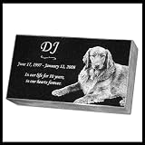 Pet Marker Memorial Gravestone Headstone 9x5x2 Laser Etched Granite
