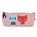 Buytra Cat Canvas Student Pen Pencil Case Coin Purse Pouch Cosmetic Makeup Bag