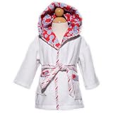 Bask Home Bubbles Red Bathrobe
