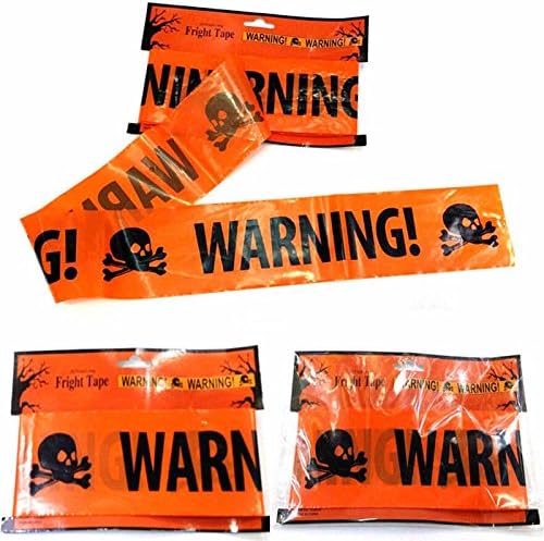 Halloween Warning Tape Signs Fancy Dress Party Decoration Prop Decors