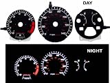 90-93 Honda Accord AT Black/(white Light) Glow Gauge