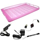 Business Accessorie Pack for Sony Reader eBook Touch Edition PRS-600, Package Includes a Silicone Skin Case with a Home and Wall Charger and a USB Data Cable to Sync files and books from your Computer + package also comes with a 4-inch eBigvalue TM Determination Hand Strap