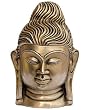 Buddha Head Brass Statue Collectible Figurines 5 x 3 inches