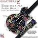Kearas Flowers on Black WraptorSkinz Skin fits XBOX 360 & PS3 Guitar Hero III Les Paul Controller (GUITAR NOT INCLUDED)