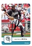 Dontrelle Willis Autographed/Hand Signed 2006 Fleer No.193 Florida Marlins Baseball Card