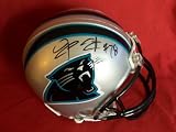 Jonathan Stewart Autographed Carolina Panthers Riddell Mini Helmet, Proof Photo of Jonathan Signing for Us.