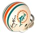 Mercury Morris Miami Dolphins Autographed 2-Bar Throwback Mini Helmet with 17-0 Inscription