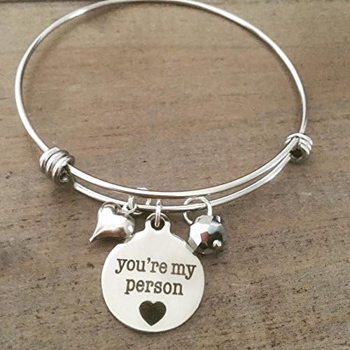 You're My Person Bracelet charm bangle