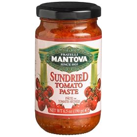 Mantova Sundried Tomato Paste, 6.5-Ounce Bottles (Pack of 4)