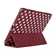 MYCARRYINGCASE Dalmation Style Carbon Fiber Folio Smart Cover iPad 2 Case for Apple iPad 2 &reg Red/White